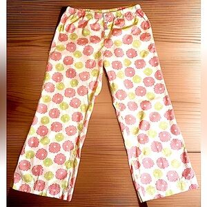 🌸BATH & BODY WORKS🌸 FLORAL COTTON WIDE LEG ELASTIC WAIST PJ BOTTOM PANTS EUC🎋